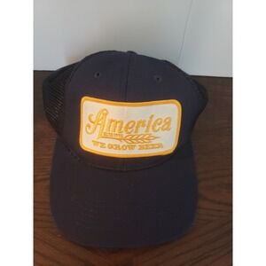 Rural Cloth America We Grow Beer Snap‎ Back Hat Cap